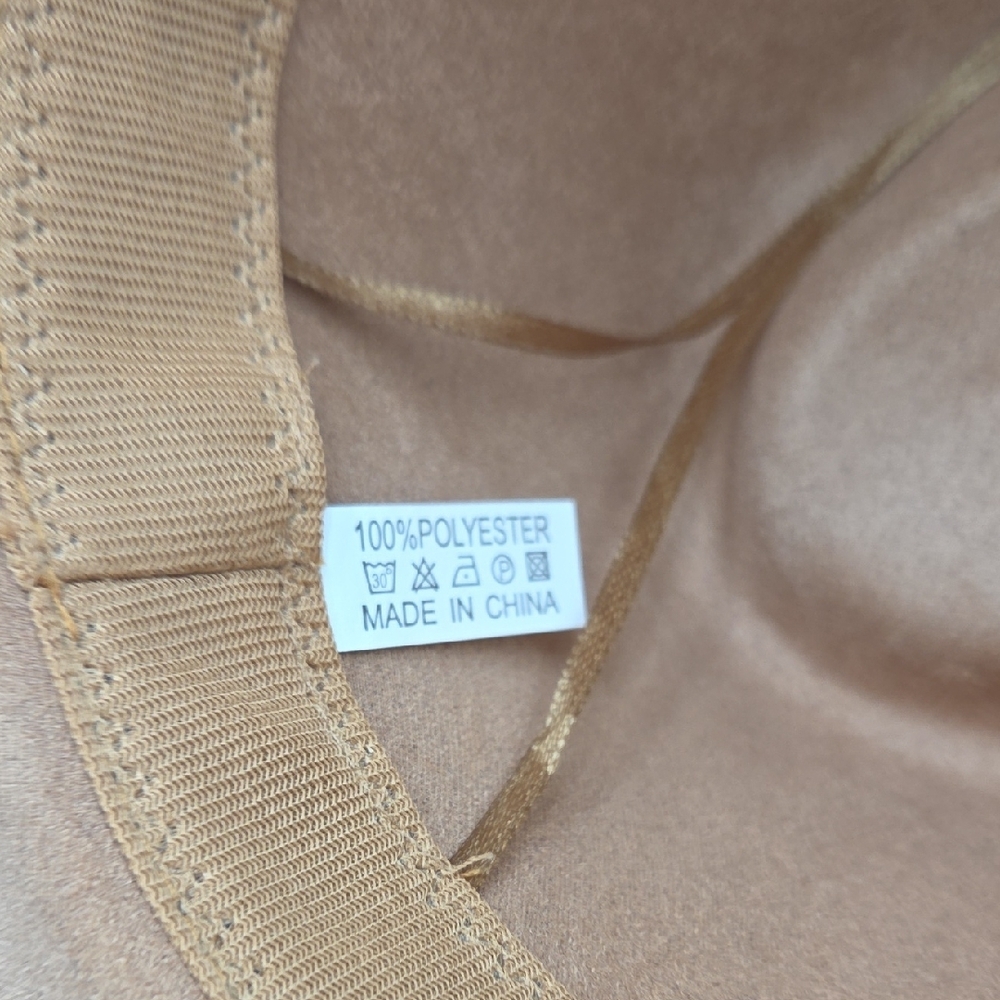 Stylish Tan Wide-Brim Hat - Picture 5 of 5